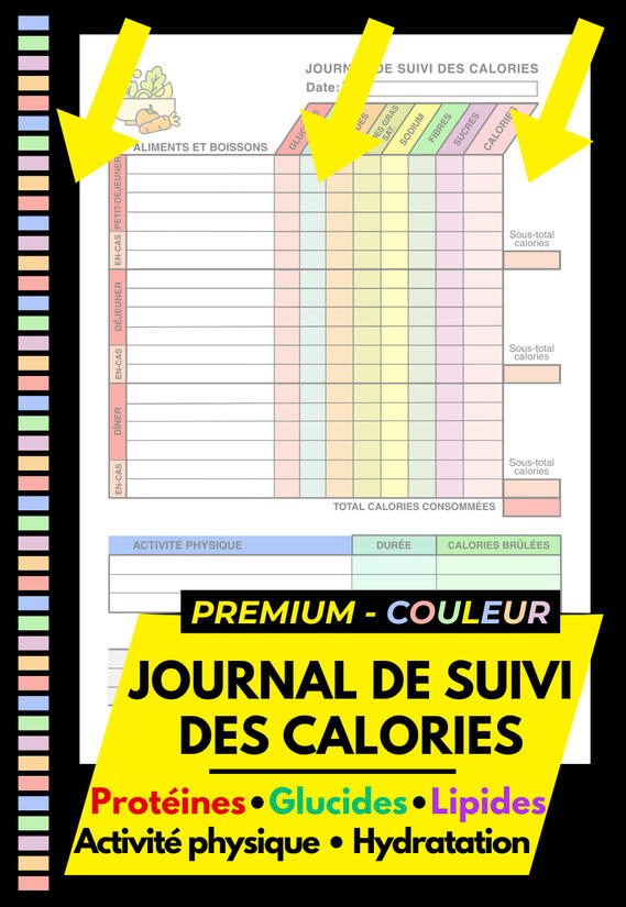 SUIVI DES CALORIES PREMIUM COULEUR